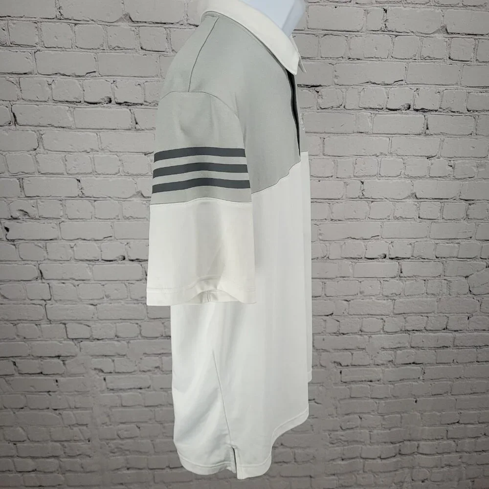 Adidas Golf Atlanta Motor Speedway White Lightweight Polo Shirt Size Large L